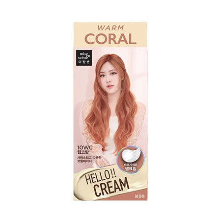 Mise En Scene Hello Cream Personal Hair Color – Easy - to - Use Hair Dye for Vibrant, Long - Lasting Color - Korean Beauty KR