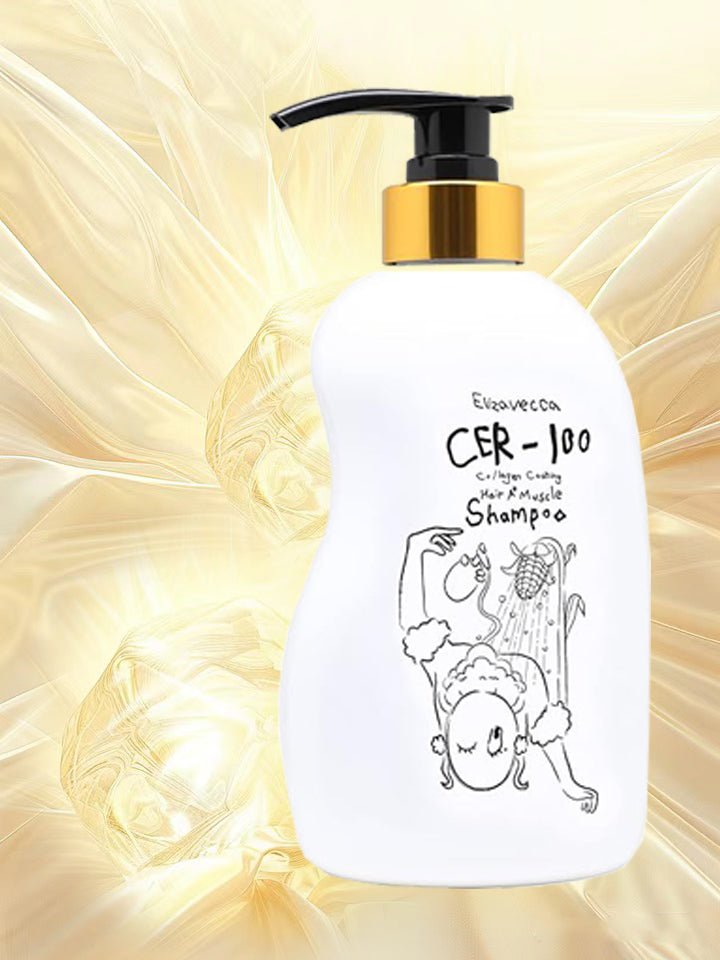 Elizavecca Collagen Coating Hair Muscle Shampoo (CER - 100) 500ml – Strengthening & Nourishing Shampoo for Smooth, Healthy Hair - Korean Beauty KR