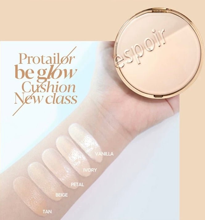 ES.PROTAILOR BE GLOW CUSHION NEWCLASS – Radiant & Long - Lasting Cushion Foundation for Flawless Skin - Korean Beauty KR