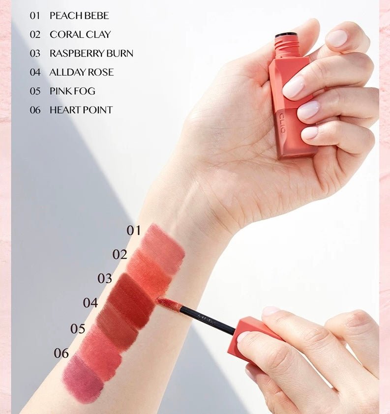 CLIO Dewy Blur Tint – Hydrating Lip Tint for Smooth, Luminous Lips with Long - Lasting Color - Korean Beauty KR