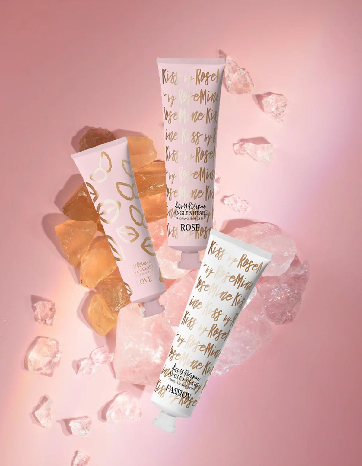 Kiss by Rosemine Fragrance Hand Cream 60ml – Nourishing & Scented Hand Cream for Soft, Smooth Hands - Korean Beauty KR