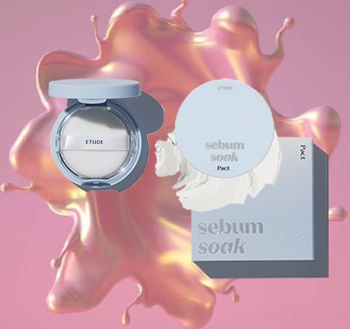 Etude House Sebum Soak Pact 9.5g (23AD) – Oil - Control & Mattifying Pact for Smooth, Shine - Free Skin - Korean Beauty KR