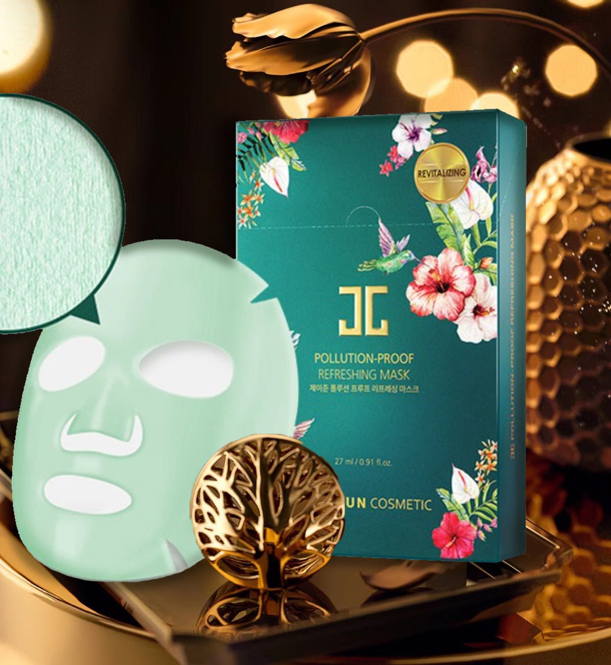 Jayjun Pollution - Proof Refreshing Mask 1 Sheet – Detoxifying & Hydrating Mask for Clean, Revitalized Skin - Korean Beauty KR