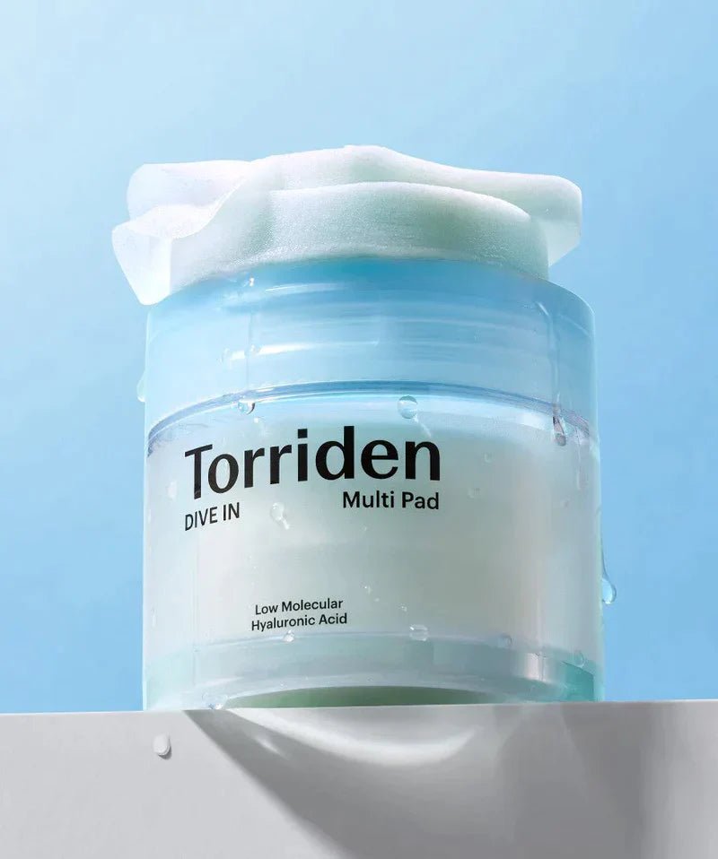 Torriden DIVE - IN Low Molecule Hyaluronic Acid Multi Pad 80ea – Hydrating & Rejuvenating Pads for Soft, Plump Skin - Korean Beauty KR
