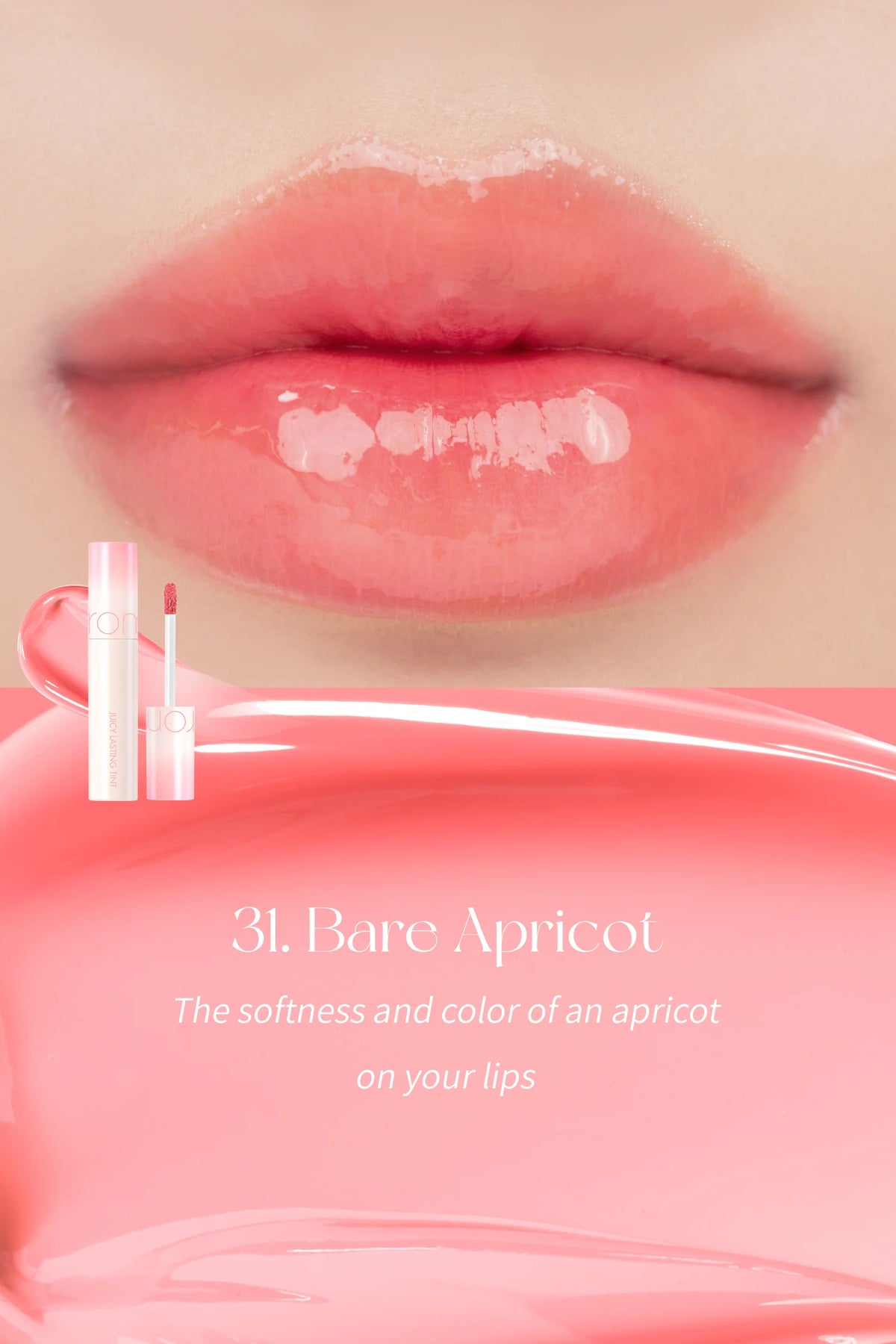 Rom&nd Juicy Lasting Tint – Hydrating & Long - Lasting Lip Tint for Luscious, Vibrant Lips - Korean Beauty KR
