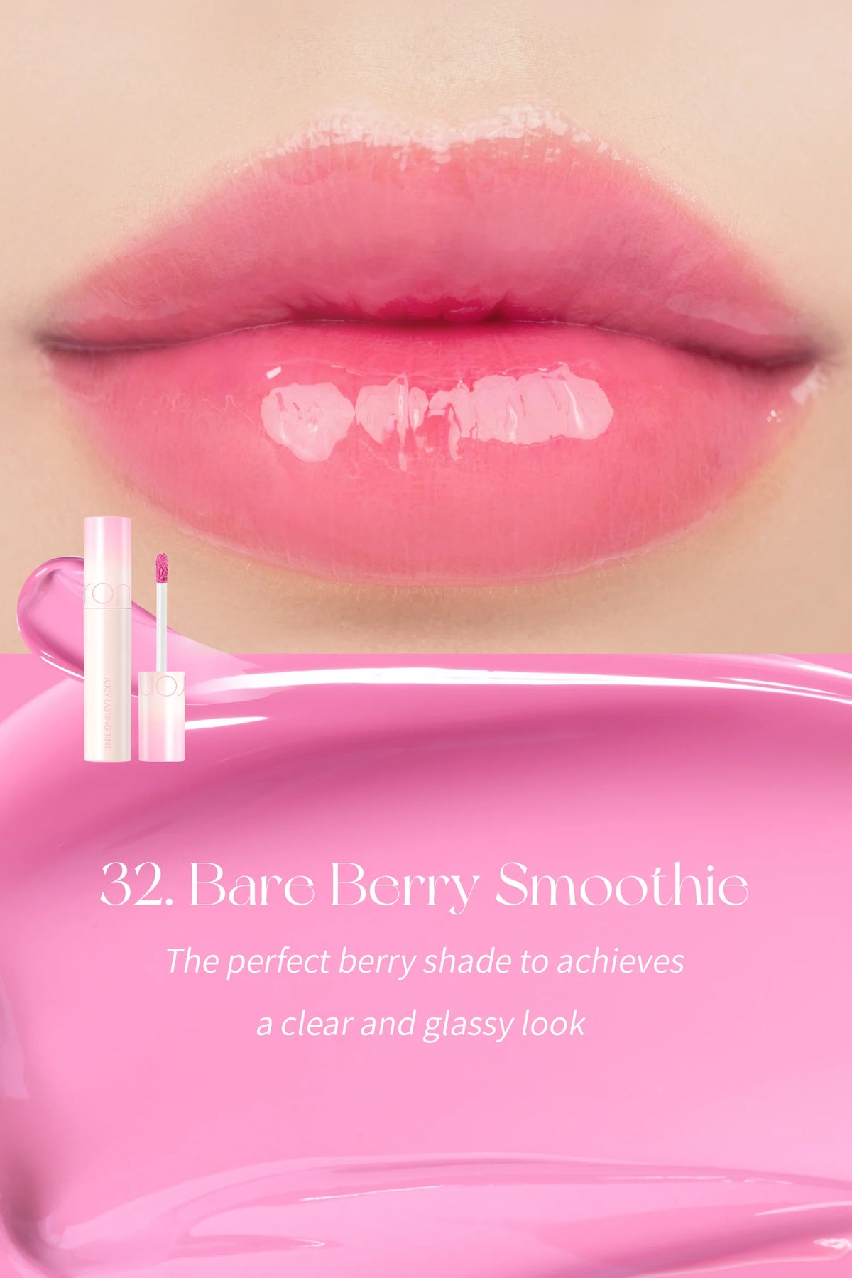 Rom&nd Juicy Lasting Tint – Hydrating & Long - Lasting Lip Tint for Luscious, Vibrant Lips - Korean Beauty KR
