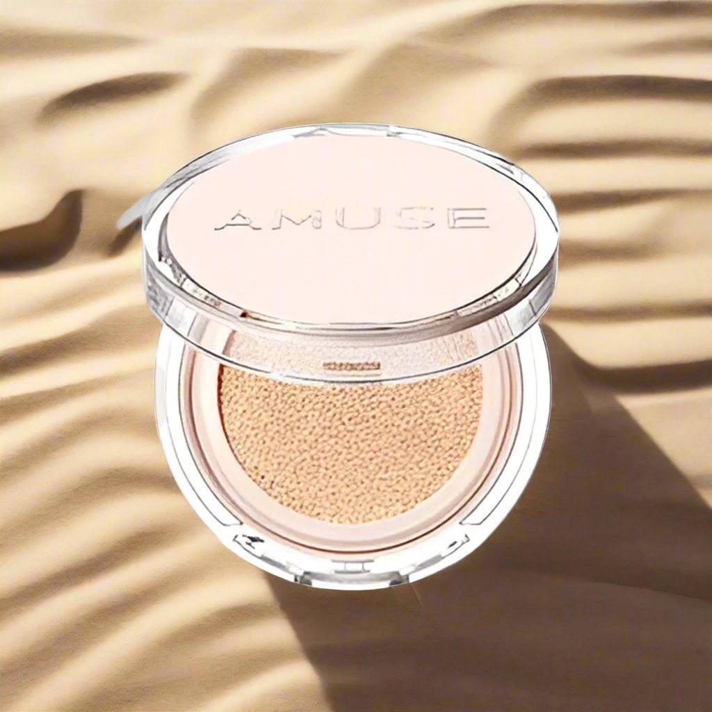 AMUSE Skin Tune Vegan Cover Cushion – Full Coverage Vegan Cushion Foundation for Flawless, Natural - Looking Skin - Korean Beauty KR