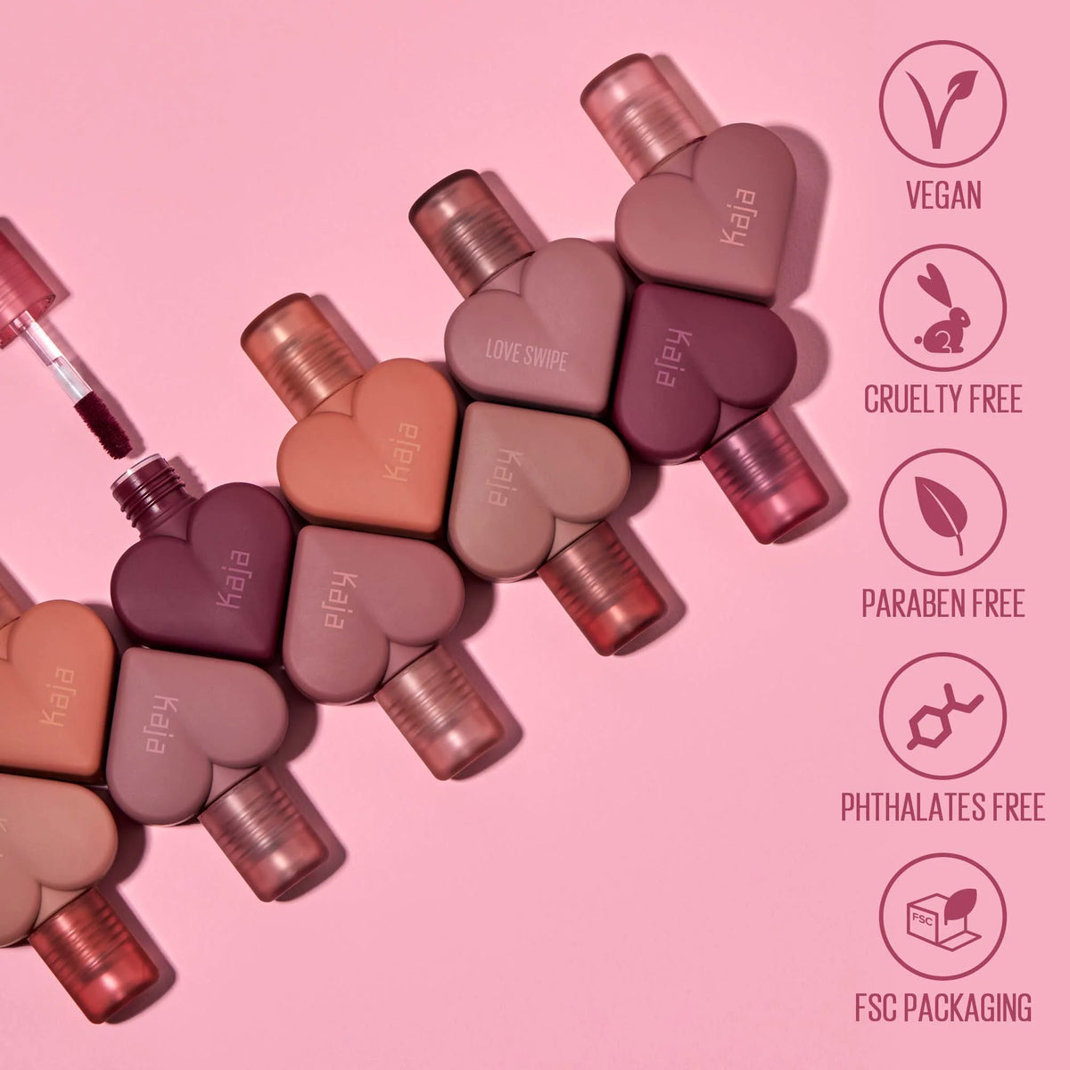 KAJA Love Swipe – 2 - in - 1 Lipstick & Lip Gloss for Bold, Hydrated Lips - Korean Beauty KR