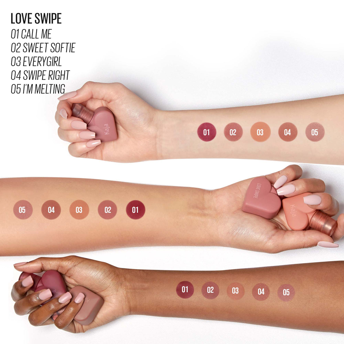 KAJA Love Swipe – 2 - in - 1 Lipstick & Lip Gloss for Bold, Hydrated Lips - Korean Beauty KR