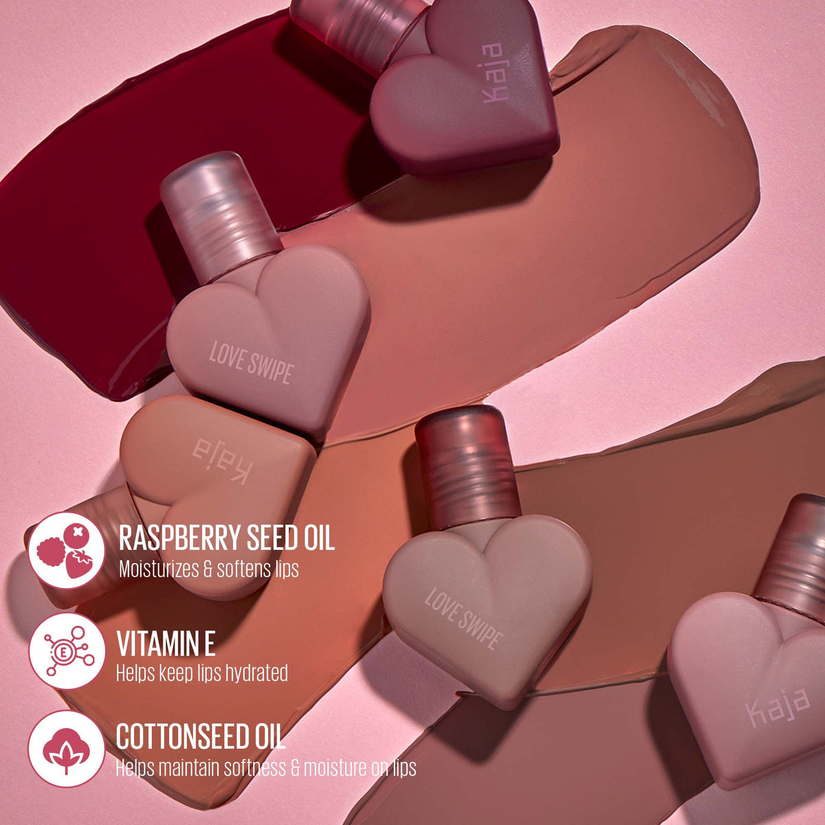 KAJA Love Swipe – 2 - in - 1 Lipstick & Lip Gloss for Bold, Hydrated Lips - Korean Beauty KR