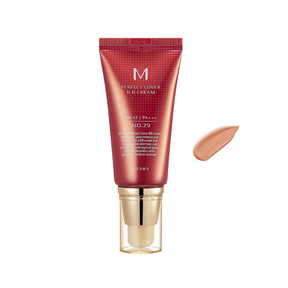 Missha M Perfect Cover BB Cream SPF 42 PA+++ 50ml – Full Coverage BB Cream with Sun Protection for Smooth, Flawless Skin - Korean Beauty KR