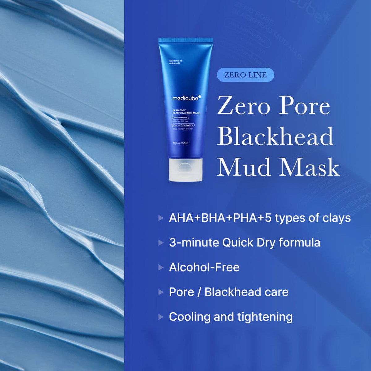 Medicube Zero Pore Blackhead Mud Mask 100g - Korean Beauty KR
