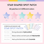 OOTD Beauty Star Spot Patch 80 Patches – Acne Treatment Patches for Clear, Blemish - Free Skin - Korean Beauty KR