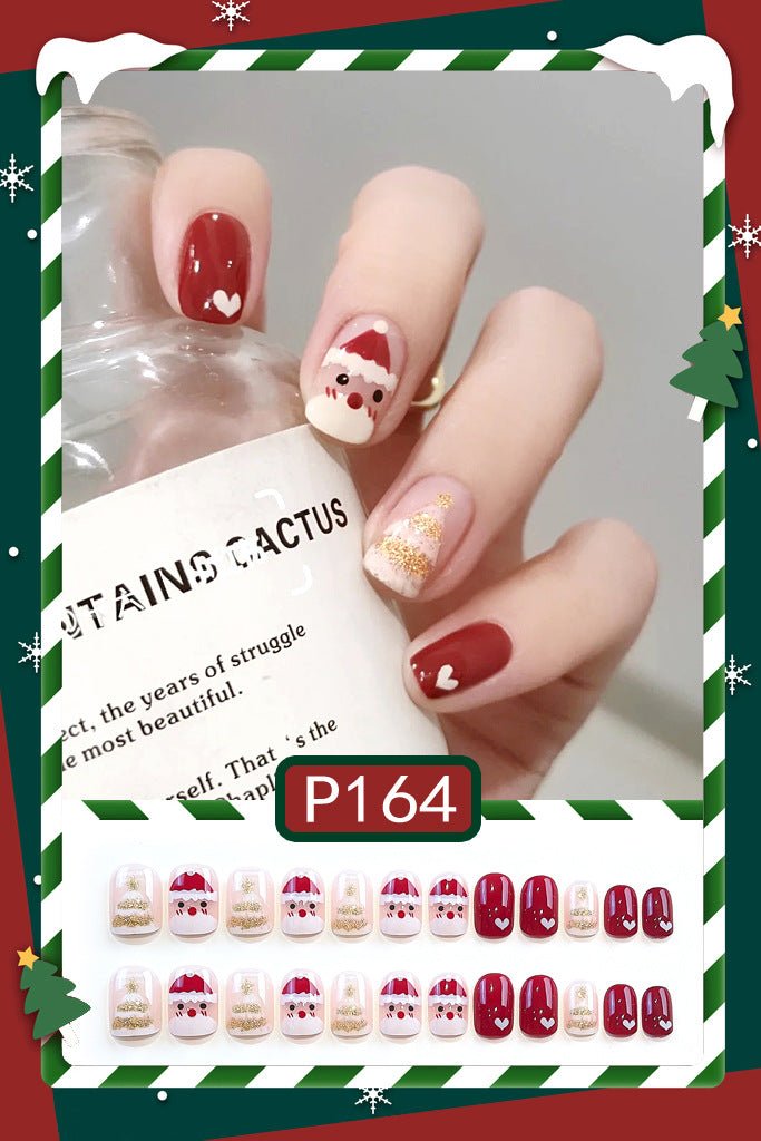Christmas Press on Nails | Holiday Manicure | Nail Kit with Glue - Korean Beauty KR