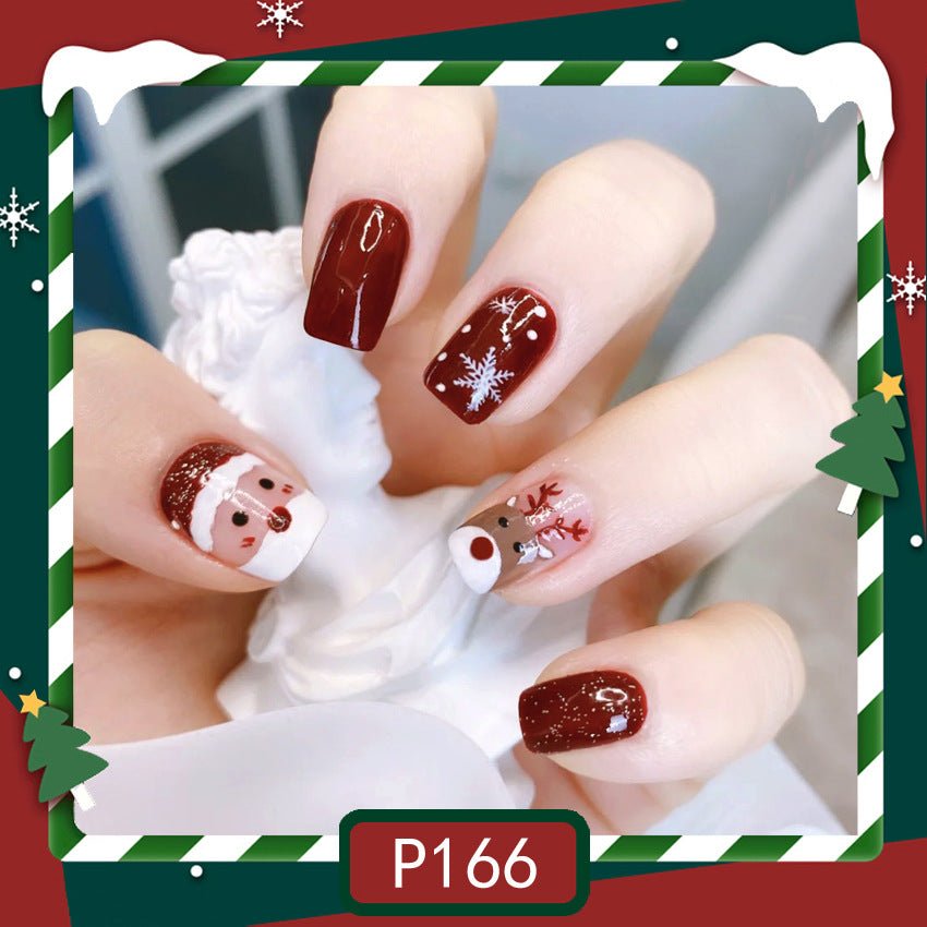 Christmas Press on Nails | Holiday Manicure | Nail Kit with Glue - Korean Beauty KR