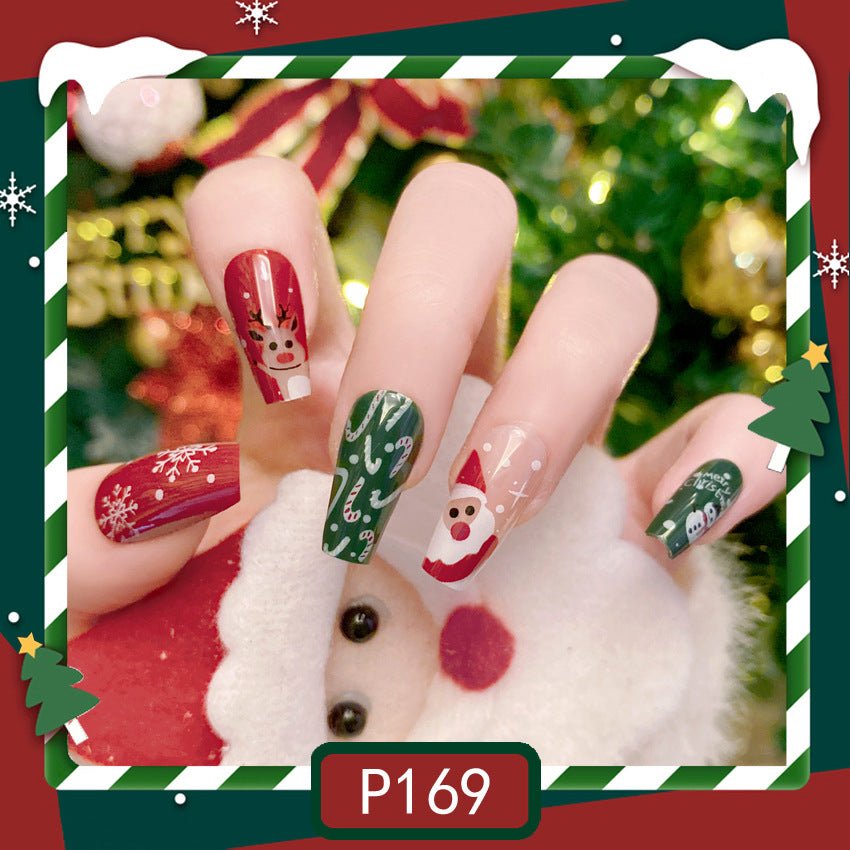 Christmas Press on Nails | Holiday Manicure | Nail Kit with Glue - Korean Beauty KR
