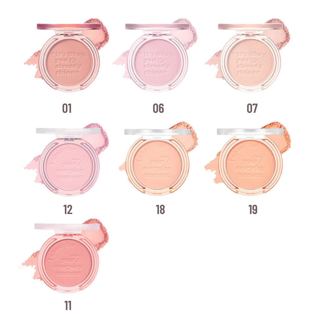 Peripera Pure Blushed Sunshine Cheek 4.2g – Natural Blush for a Fresh, Radiant Glow - Korean Beauty KR