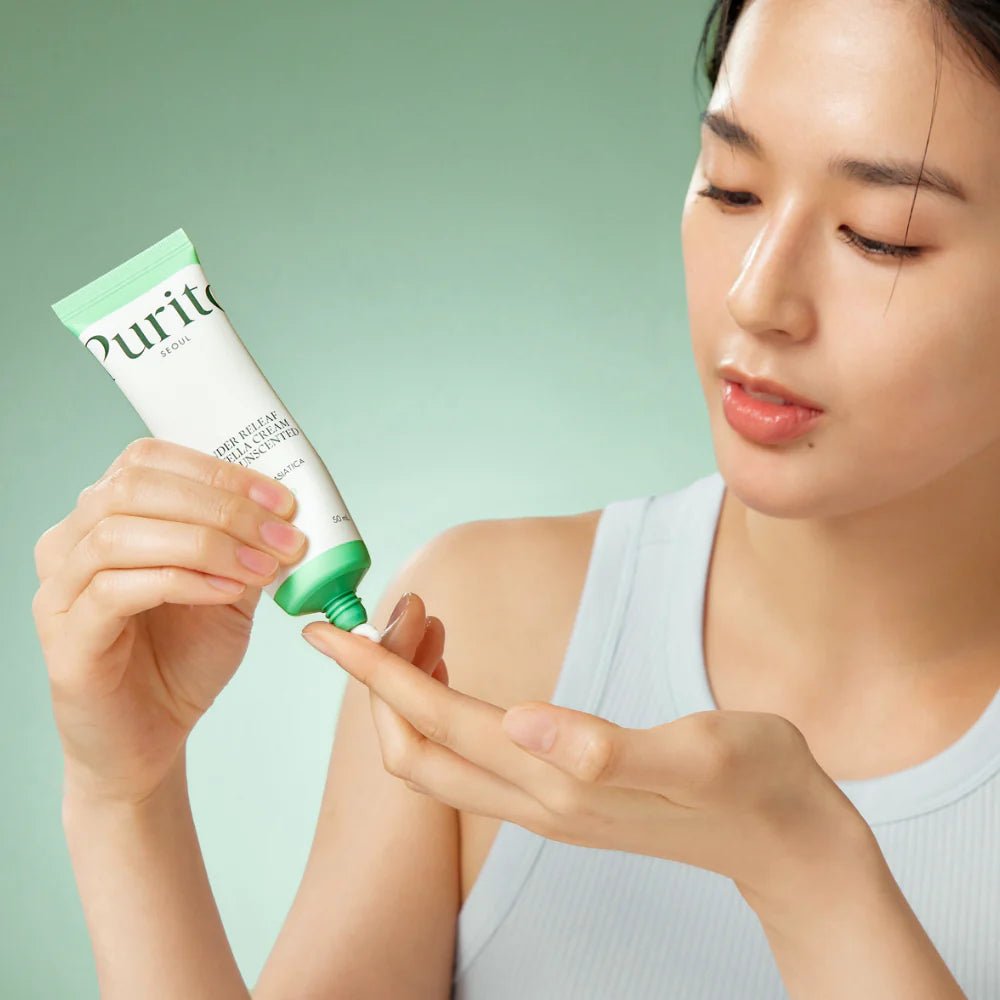 PURITO SEOUL Wonder Releaf Centella Cream Unscented 50ml – Soothing & Hydrating Cream for Sensitive, Irritated Skin - Korean Beauty KR