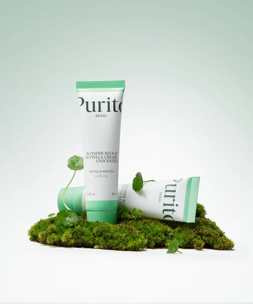 PURITO SEOUL Wonder Releaf Centella Cream Unscented 50ml – Soothing & Hydrating Cream for Sensitive, Irritated Skin - Korean Beauty KR
