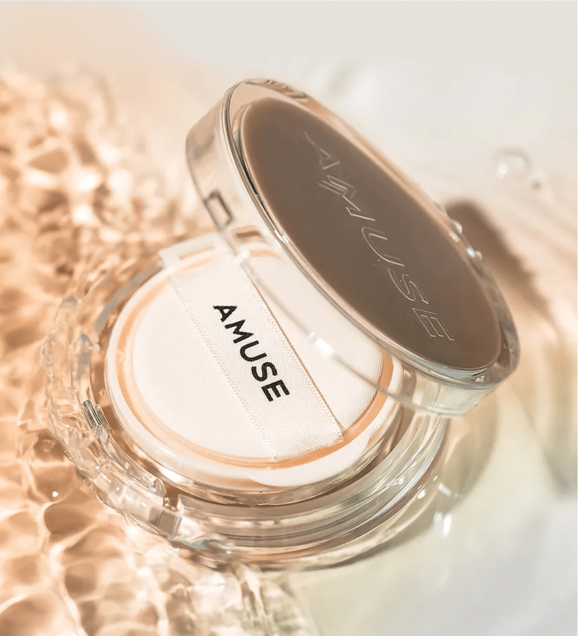 AMUSE Skin Tune Vegan Cover Cushion – Full Coverage Vegan Cushion Foundation for Flawless, Natural - Looking Skin - Korean Beauty KR