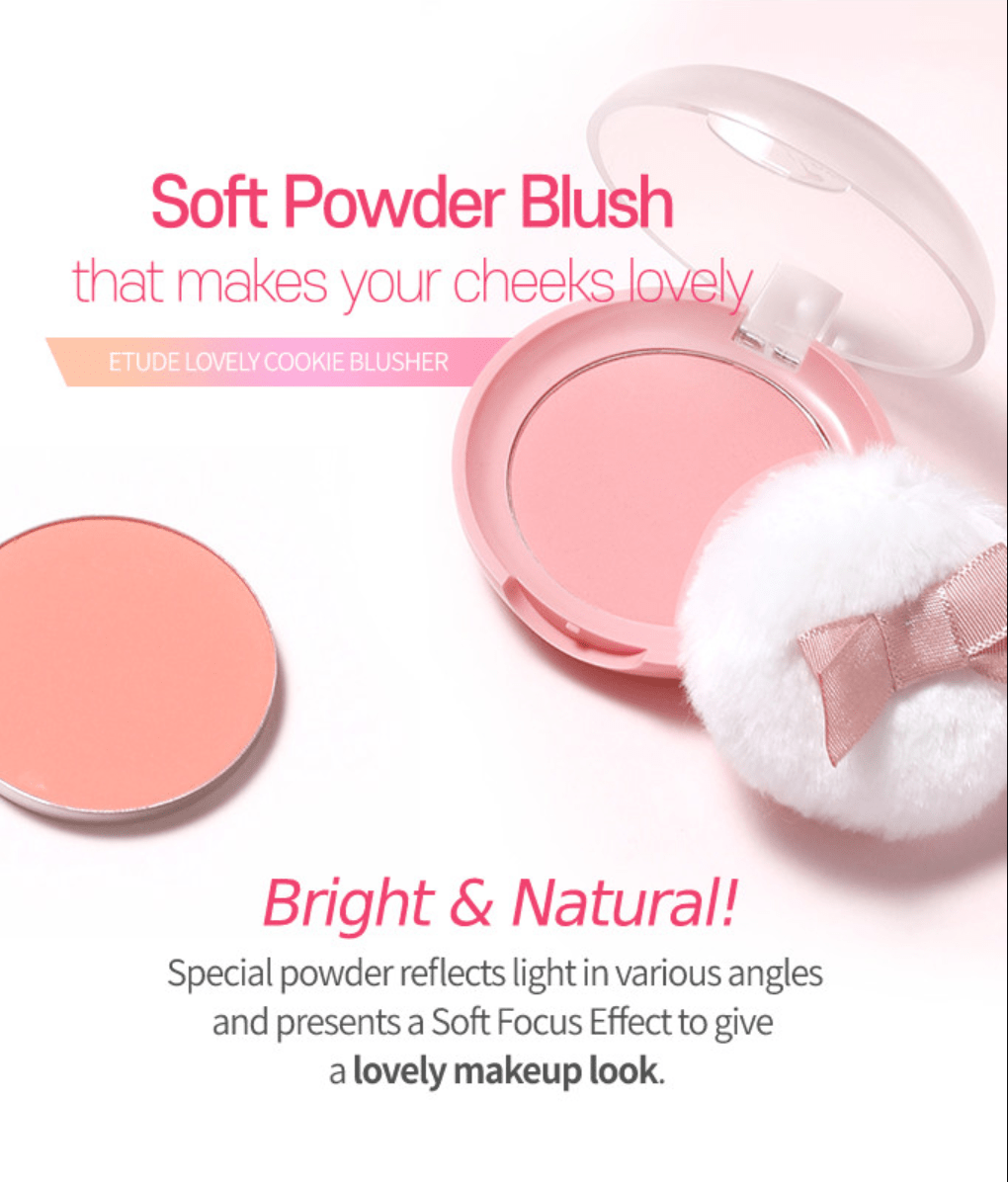 Etude House Lovely Cookie Blusher – Soft & Buildable Blush for Fresh, Natural Color - Korean Beauty KR
