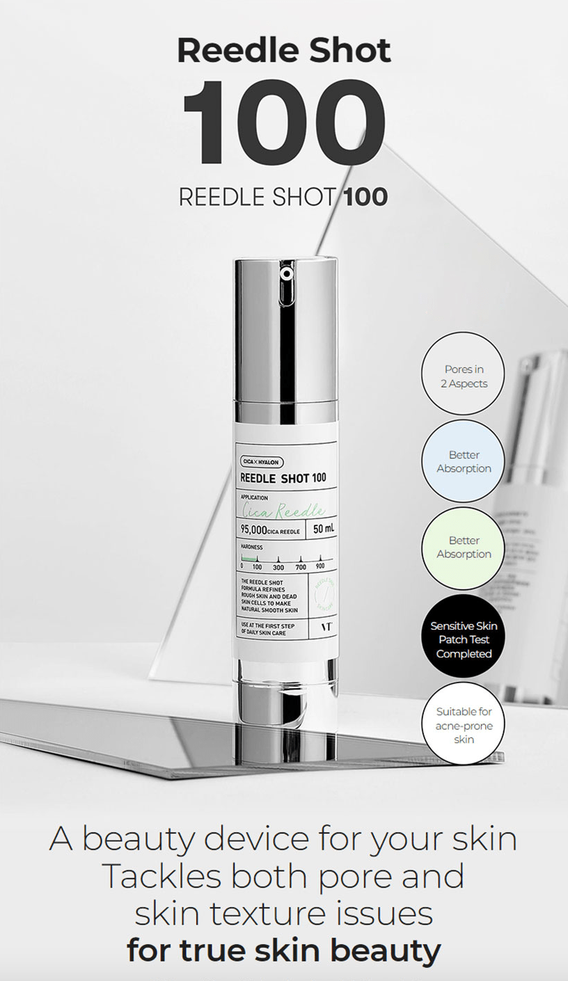 VT Cosmetics VT Reedle Shot 100 – Nourishing Serum for Hydrated, Healthy Skin - Korean Beauty KR
