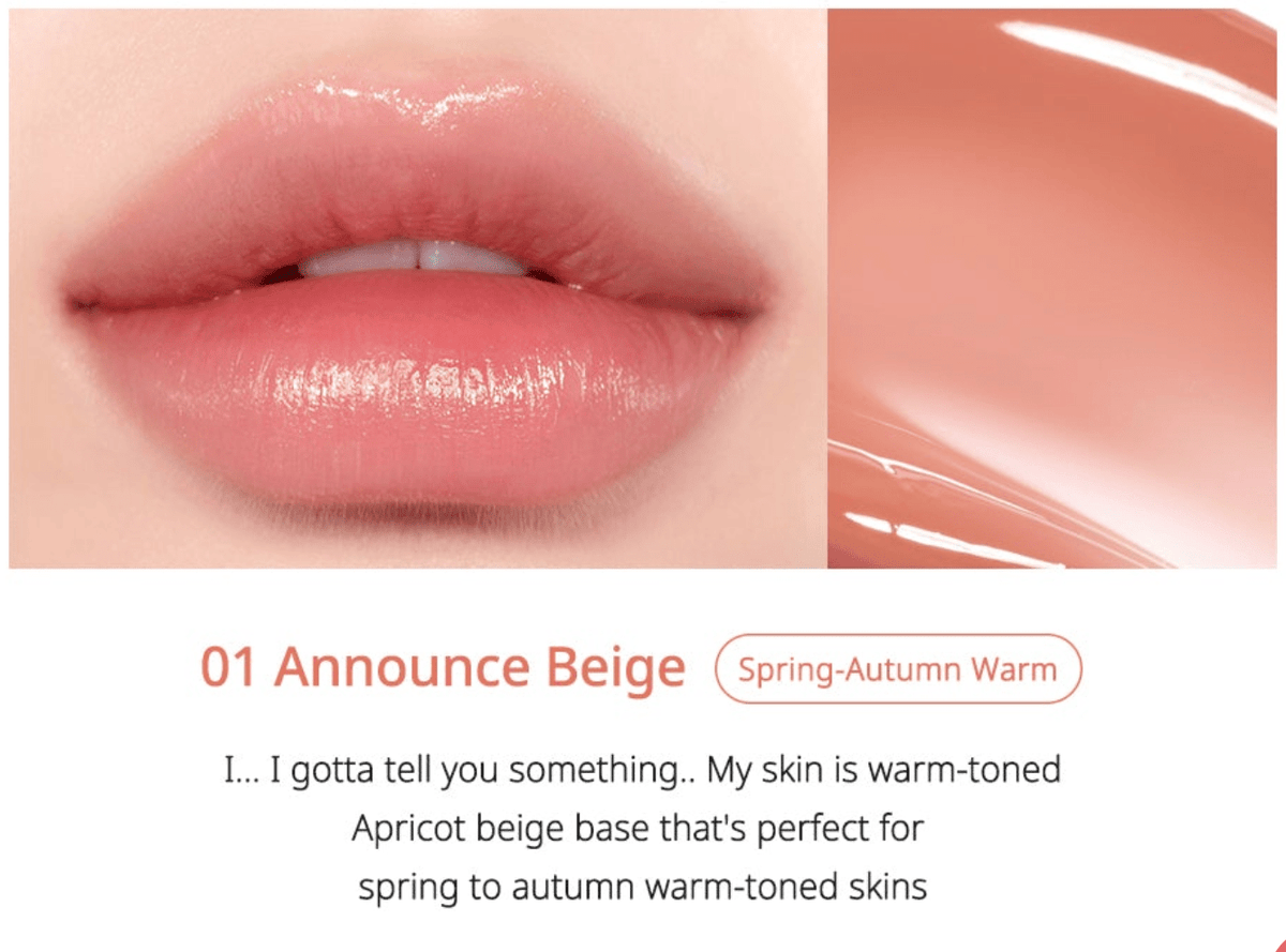 Peripera Water Bare Tint – Lightweight & Long - Lasting Lip Tint for Soft, Natural Color - Korean Beauty KR