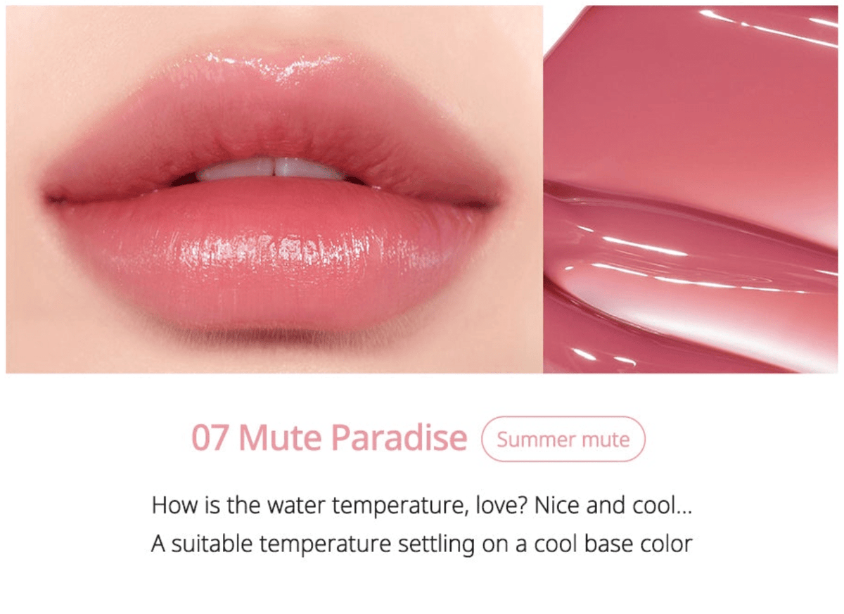 Peripera Water Bare Tint – Lightweight & Long - Lasting Lip Tint for Soft, Natural Color - Korean Beauty KR