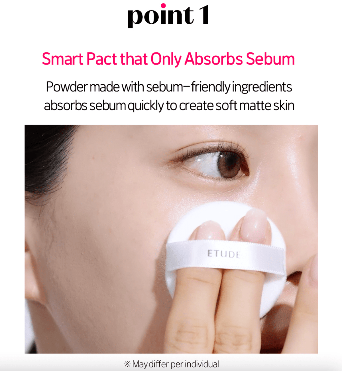 Etude House Sebum Soak Pact 9.5g (23AD) – Oil - Control & Mattifying Pact for Smooth, Shine - Free Skin - Korean Beauty KR