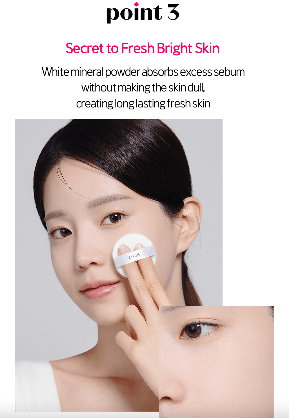 Etude House Sebum Soak Pact 9.5g (23AD) – Oil - Control & Mattifying Pact for Smooth, Shine - Free Skin - Korean Beauty KR