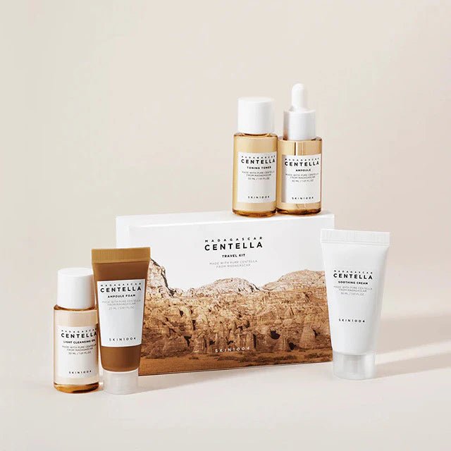 Skin1004 Madagascar Centella Travel Kit – Soothing & Hydrating Skincare Set for Sensitive Skin - Korean Beauty KR