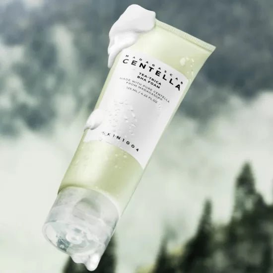 SKIN1004 Madagascar Centella Tea - Trica BHA Foam 125ml – Deep Cleansing & Pore Care with Centella & BHA - Korean Beauty KR