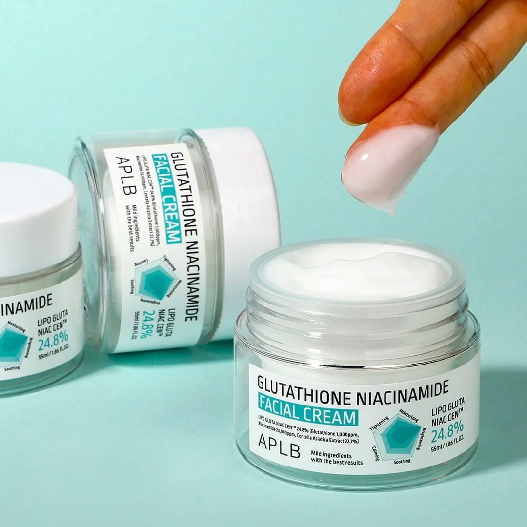 APLB Glutathione Niacinamide Facial Cream 55ml – Brightening & Skin Tone Evenness with Glutathione & Niacinamide - Korean Beauty KR