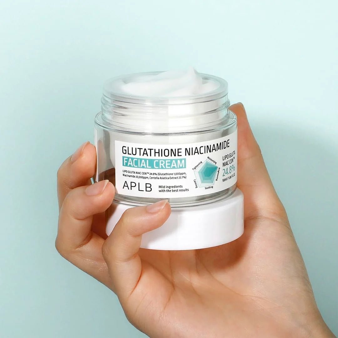 APLB Glutathione Niacinamide Facial Cream 55ml – Brightening & Skin Tone Evenness with Glutathione & Niacinamide - Korean Beauty KR