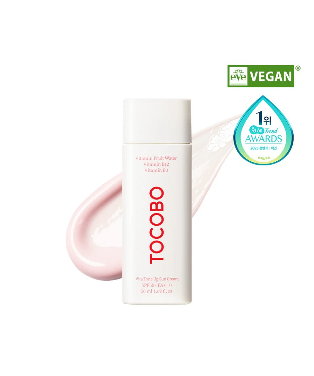 Tocobo Vita Tone Up Sun Cream SPF50+ PA++++ – Brightening & Hydrating Sunscreen for Glowing, Protected Skin - Korean Beauty KR