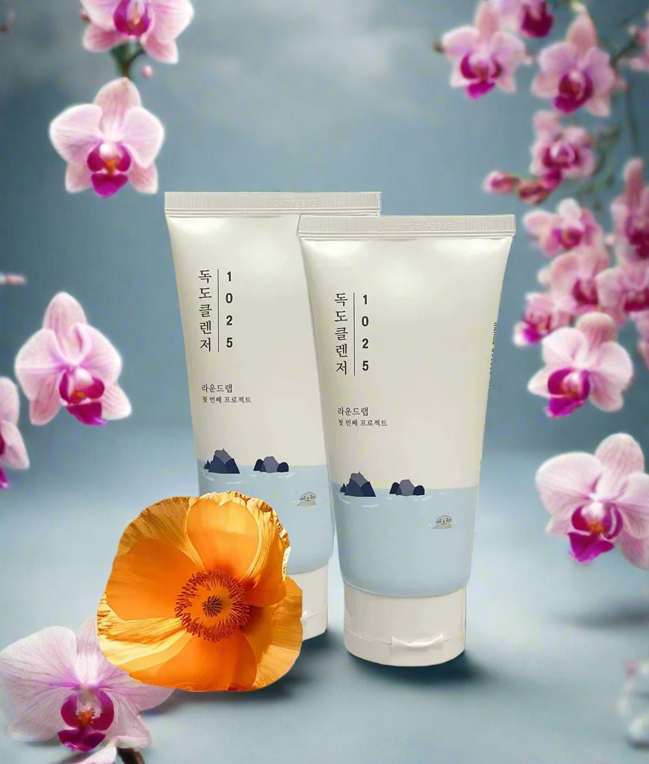 Round Lab 1025 Dokdo Cleanser Duo Set – Deep Cleansing & Hydrating for Fresh, Clean Skin - Korean Beauty KR