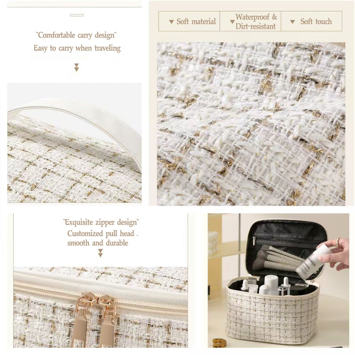 Cosmetic Bag - Elegant & Practical Storage for Your Beauty Essentials - Korean Beauty KR