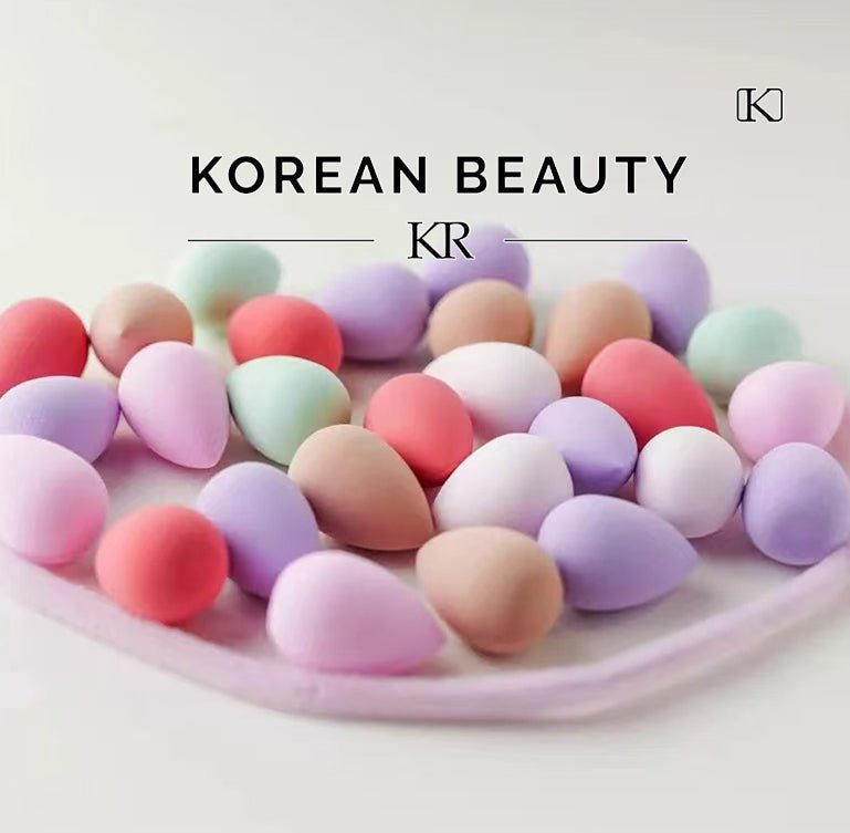 KoreanBeauty - KR Colorful Mini Makeup Sponges – Soft & Versatile Beauty Tools for Flawless Application - Korean Beauty KR