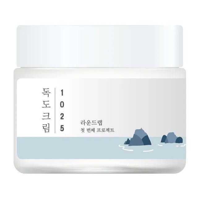 Round Lab 1025 Dokdo Cream 80ml – Hydrating & Soothing Cream for Smooth, Healthy Skin - Korean Beauty KR