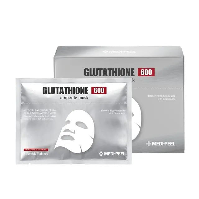 Medi - Peel Bio Intense Glutathione 600 White Ampoule Mask 30ml – Brightening & Anti - Aging Mask for Glowing, Even Skin - Korean Beauty KR