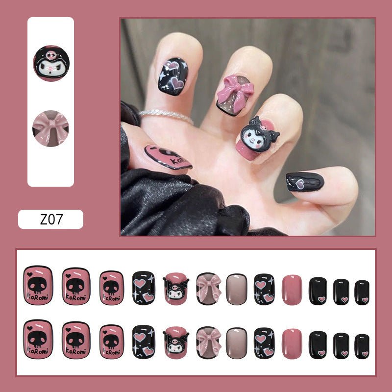 Diamond Nails Press - On Nails – Glue - On Nail Kit for Women | Perfect Gift Set with Glue for Instant Manicure - Korean Beauty KR