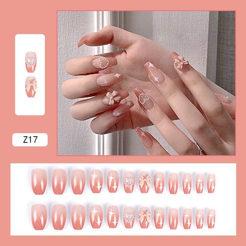 Diamond Nails Press - On Nails – Glue - On Nail Kit for Women | Perfect Gift Set with Glue for Instant Manicure - Korean Beauty KR