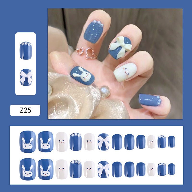 Diamond Nails Press - On Nails – Glue - On Nail Kit for Women | Perfect Gift Set with Glue for Instant Manicure - Korean Beauty KR