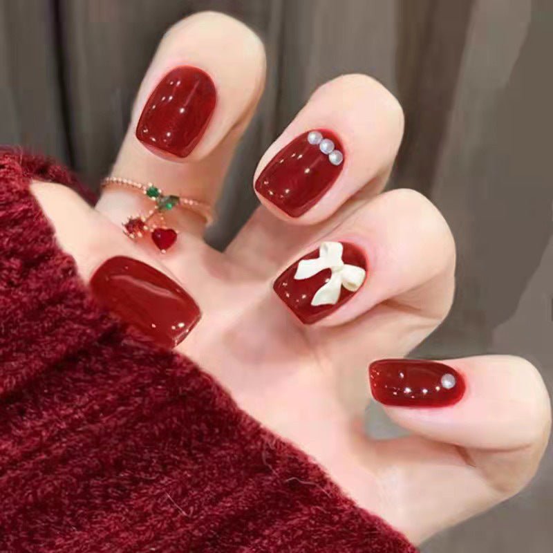 Diamond Nails Press - On Nails – Glue - On Nail Kit for Women | Perfect Gift Set with Glue for Instant Manicure - Korean Beauty KR