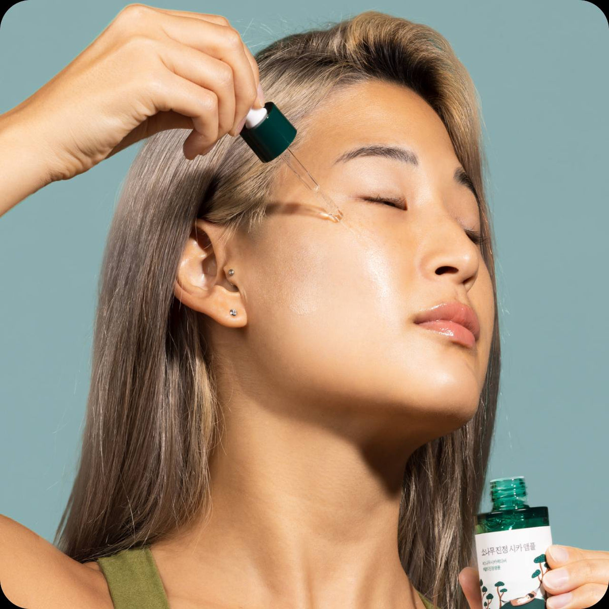 Round Lab Pine Calming Cica Ampoule 30ml – Soothing & Hydrating Ampoule for Sensitive, Irritated Skin - Korean Beauty KR