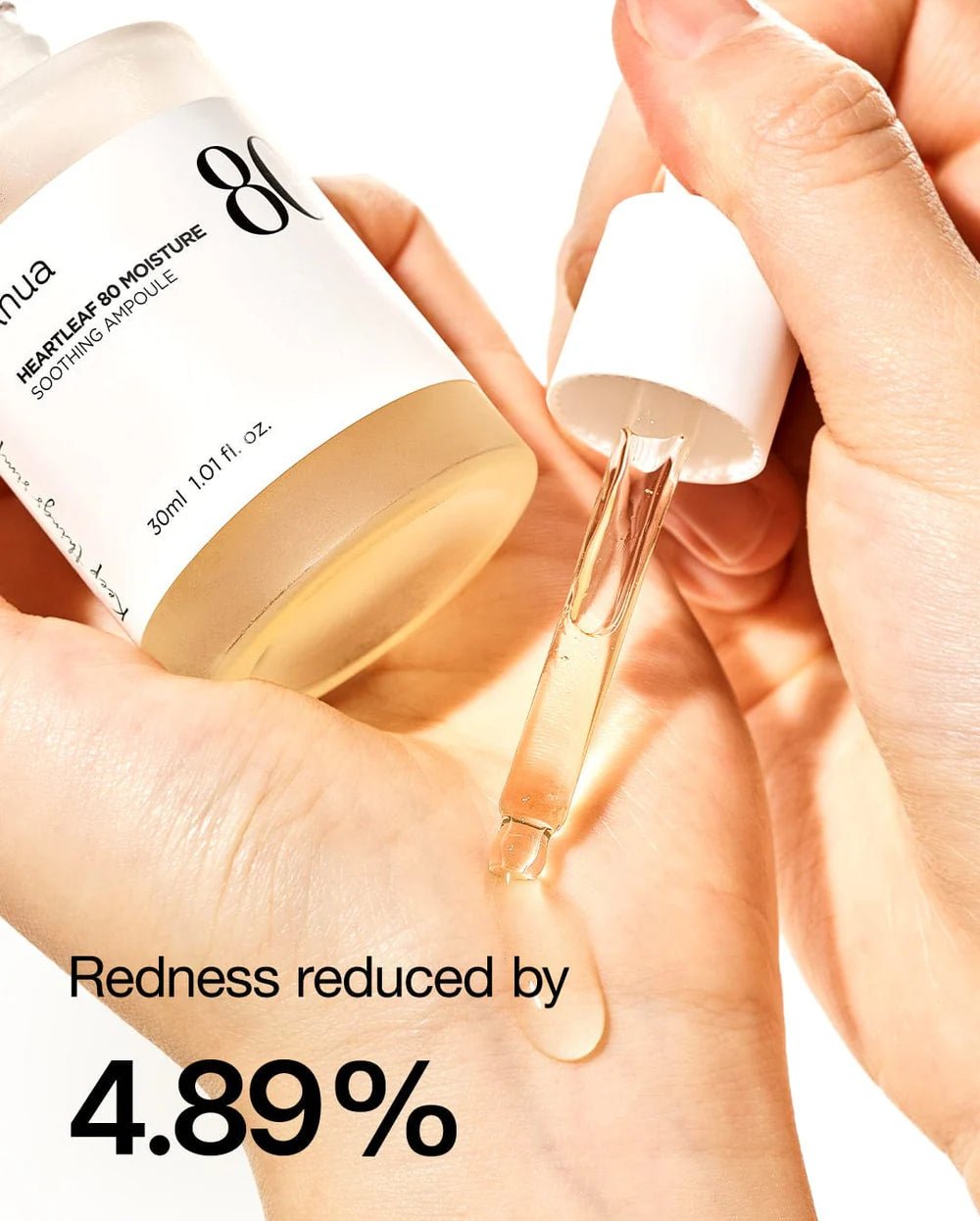 Anua Heartleaf 80% Ampoule 30ml – Soothing & Hydrating Ampoule for Sensitive, Irritated Skin - Korean Beauty KR