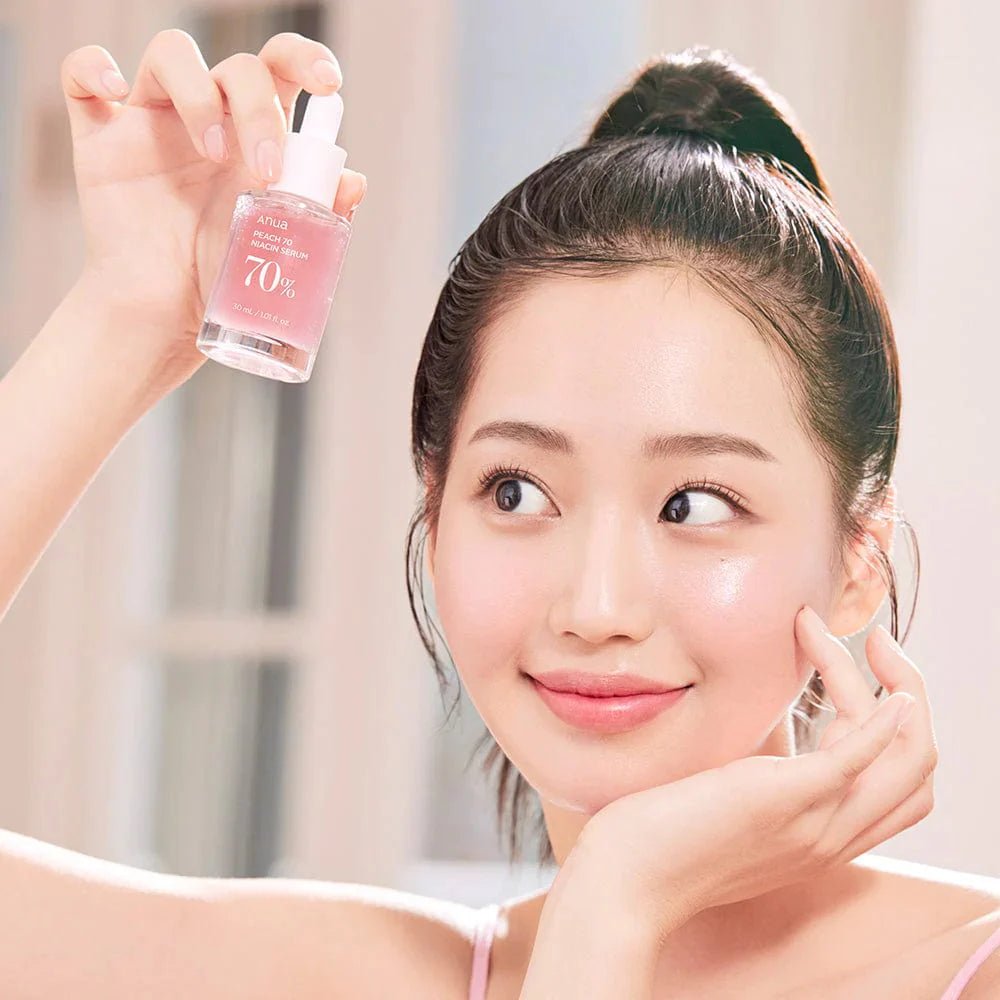 Anua Peach 70 Niacin Serum 30ML – Brightening & Hydrating Serum for Even Skin Tone - Korean Beauty KR