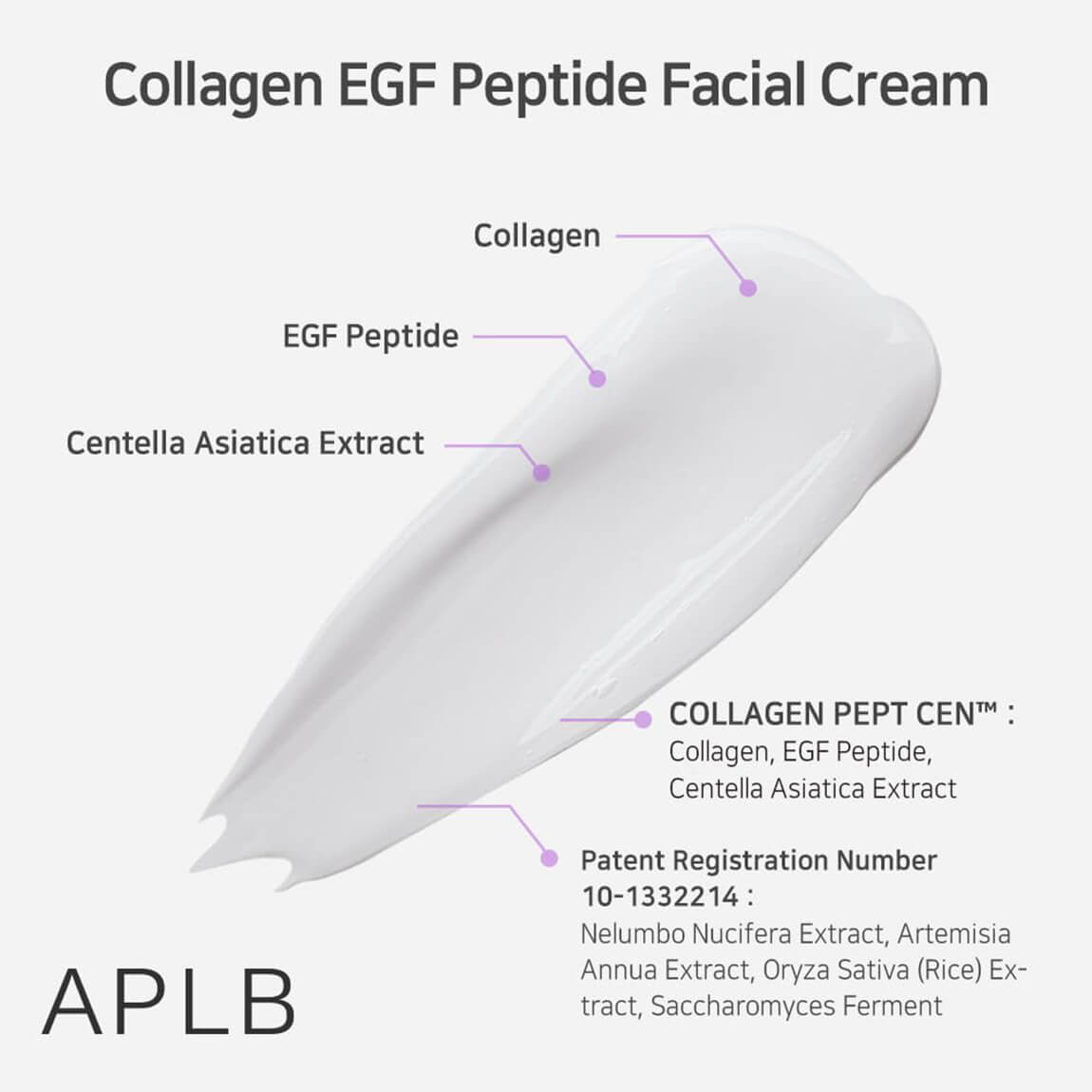 APLB Collagen EGF Peptide Facial Cream 55ML - Korean Beauty KR