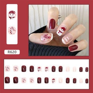 Christmas Press on Nails | Holiday Manicure | Nail Kit with Glue - Korean Beauty KR
