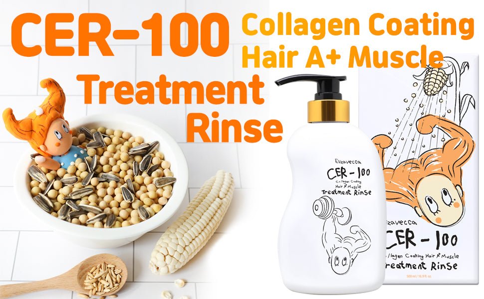 Elizavecca Collagen Coating Hair Muscle Shampoo (CER - 100) 500ml – Strengthening & Nourishing Shampoo for Smooth, Healthy Hair - Korean Beauty KR